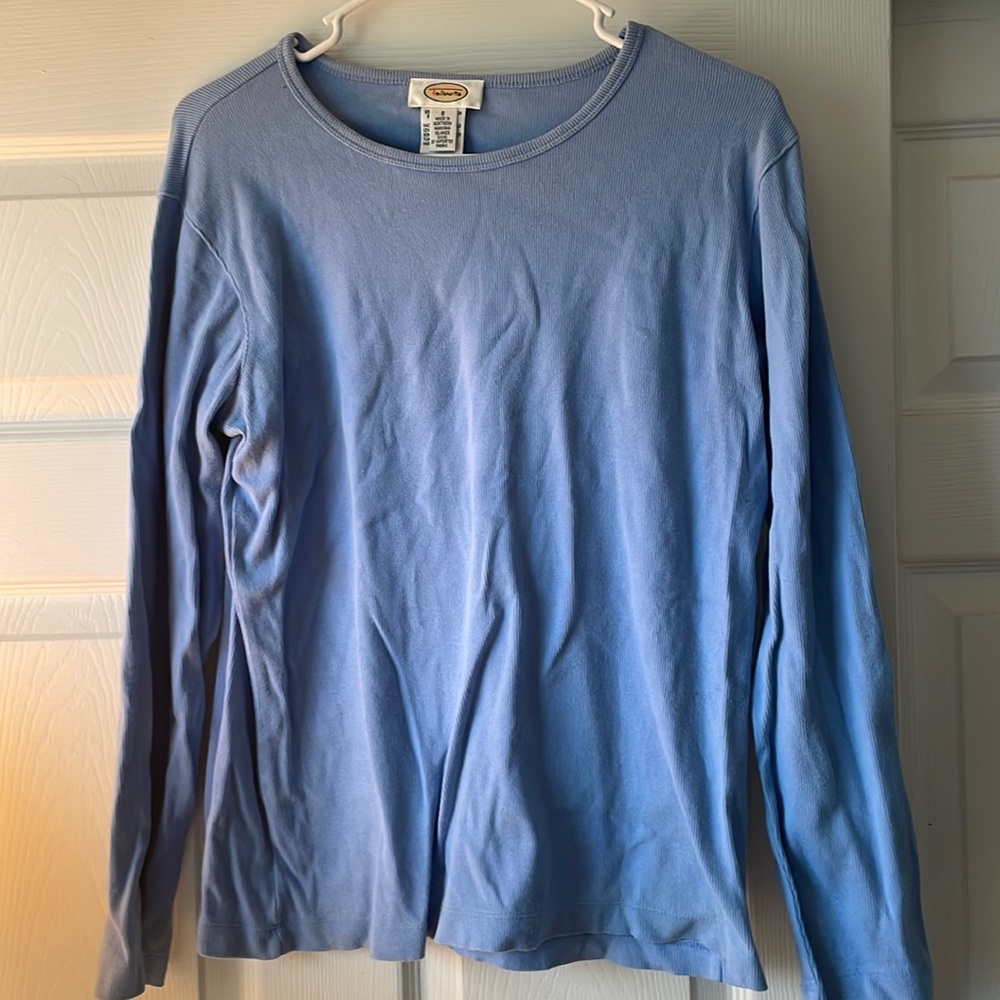 Talbots Ribbed Long Sleeve Tee